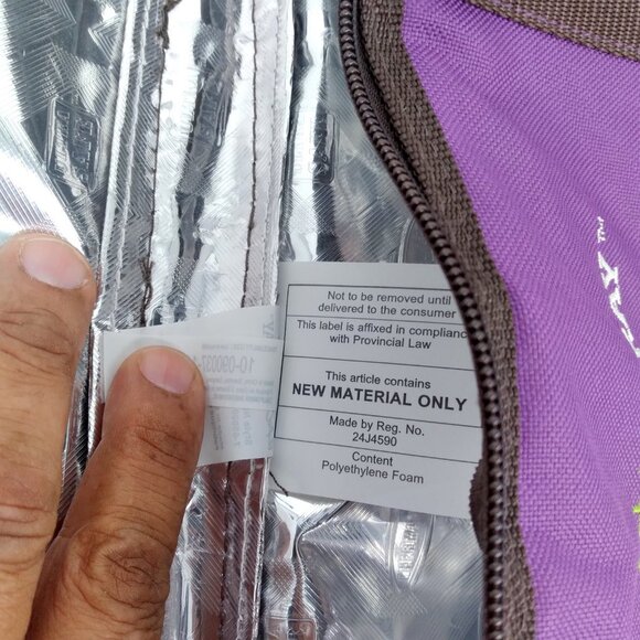 Rachael Ray Cargo Thermal Tote Purple Floral Brocade - Picture 6 of 11